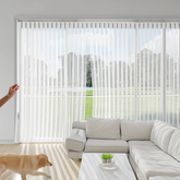Fabric Sheer Vertical Dream Blinds Corded
